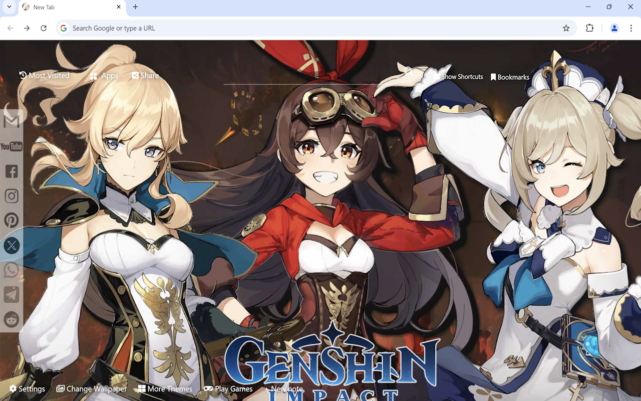 Genshin Impact Wallpaper New Tab