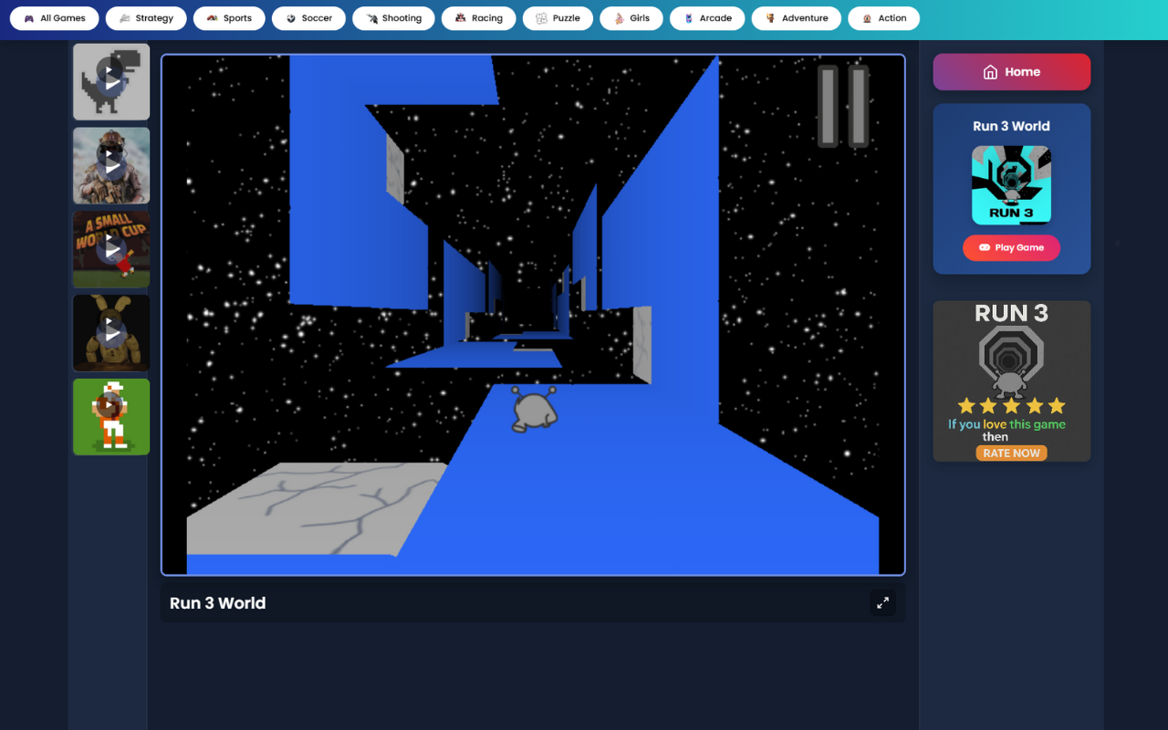 Run 3 World Online Game