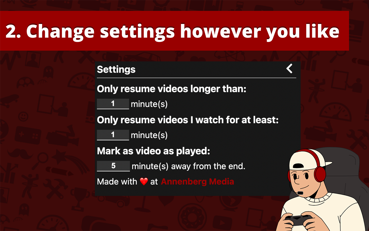 Easy Resume - Video Manager for YouTube