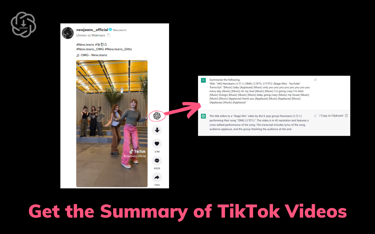 TikTok去水印视频下载和视频脚本生成器