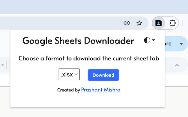 Google Sheets Downloader