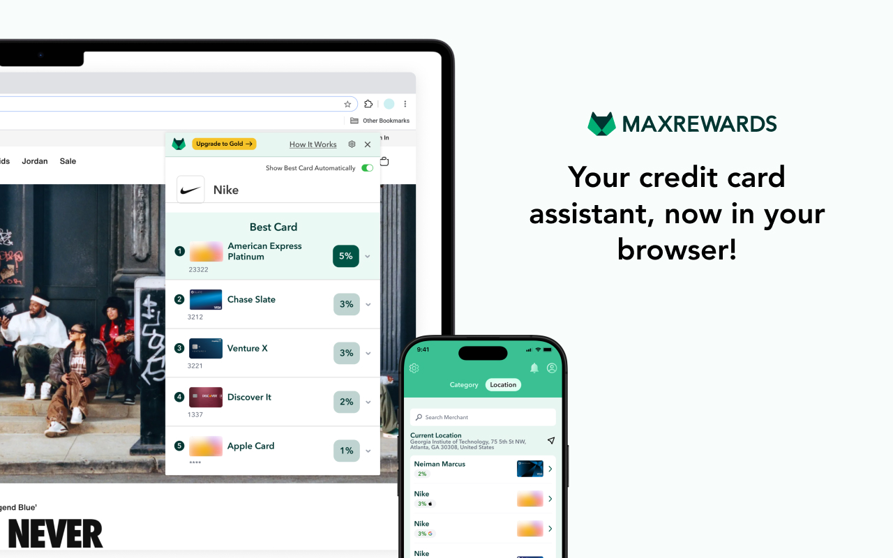 MaxRewards: Maximize Credit Card Rewards & Cash Back