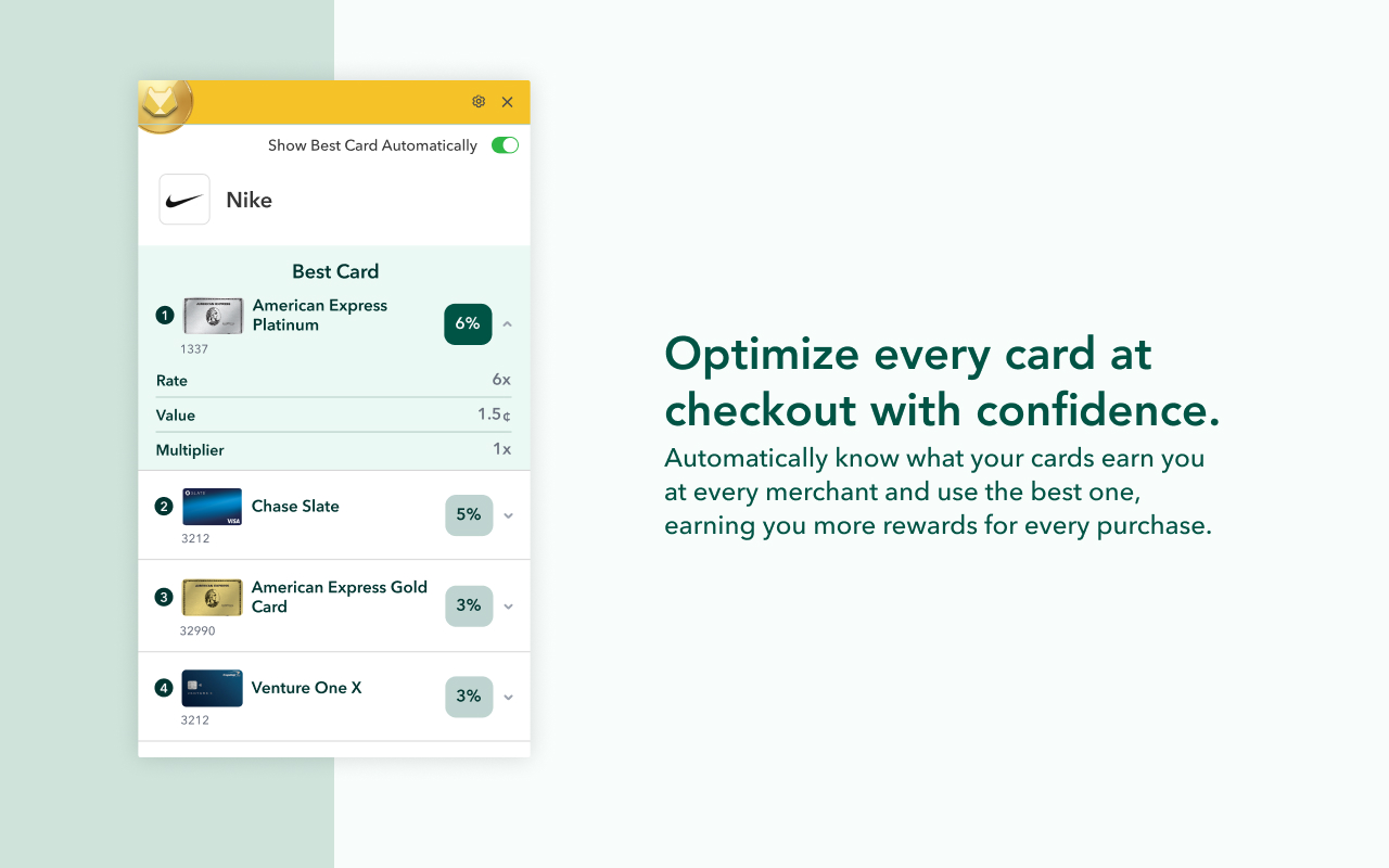 MaxRewards: Maximize Credit Card Rewards & Cash Back