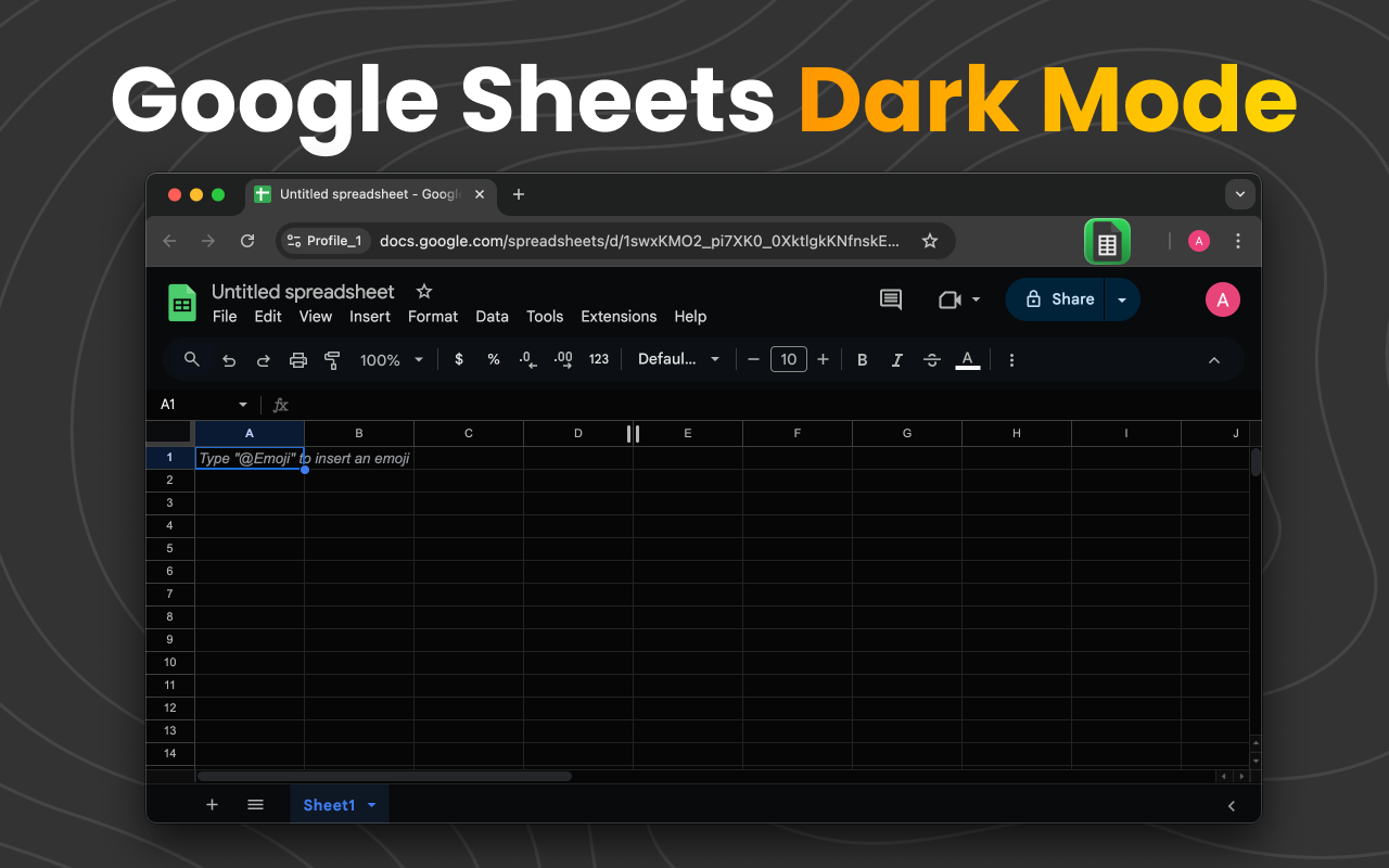 Google Sheets™ Dark Mode
