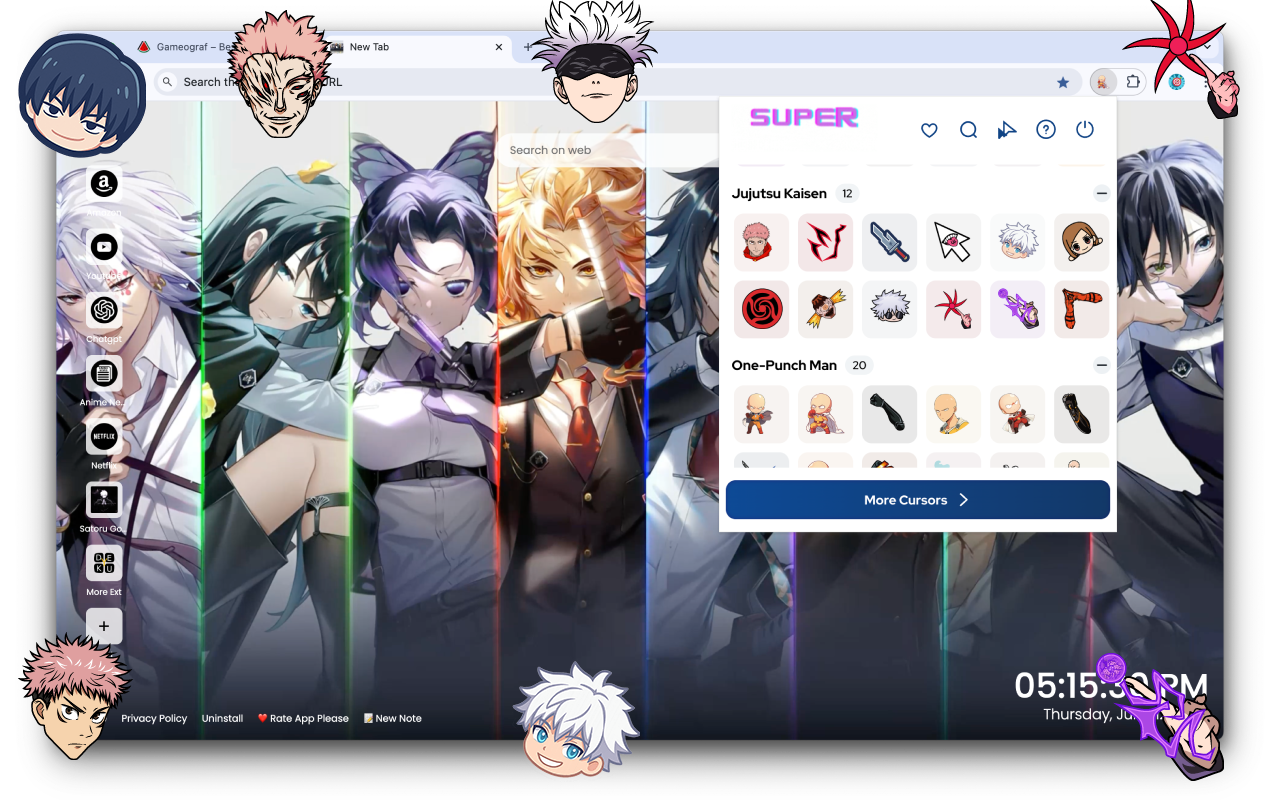 Anime Cursor - Custom Cursor for Chrome™ - All in One Anime Cursors