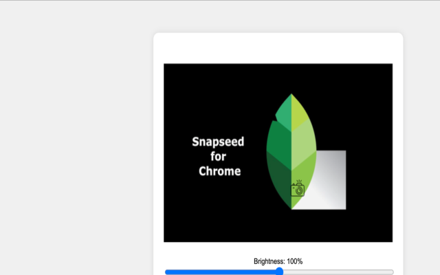 Snapseed for Chrome