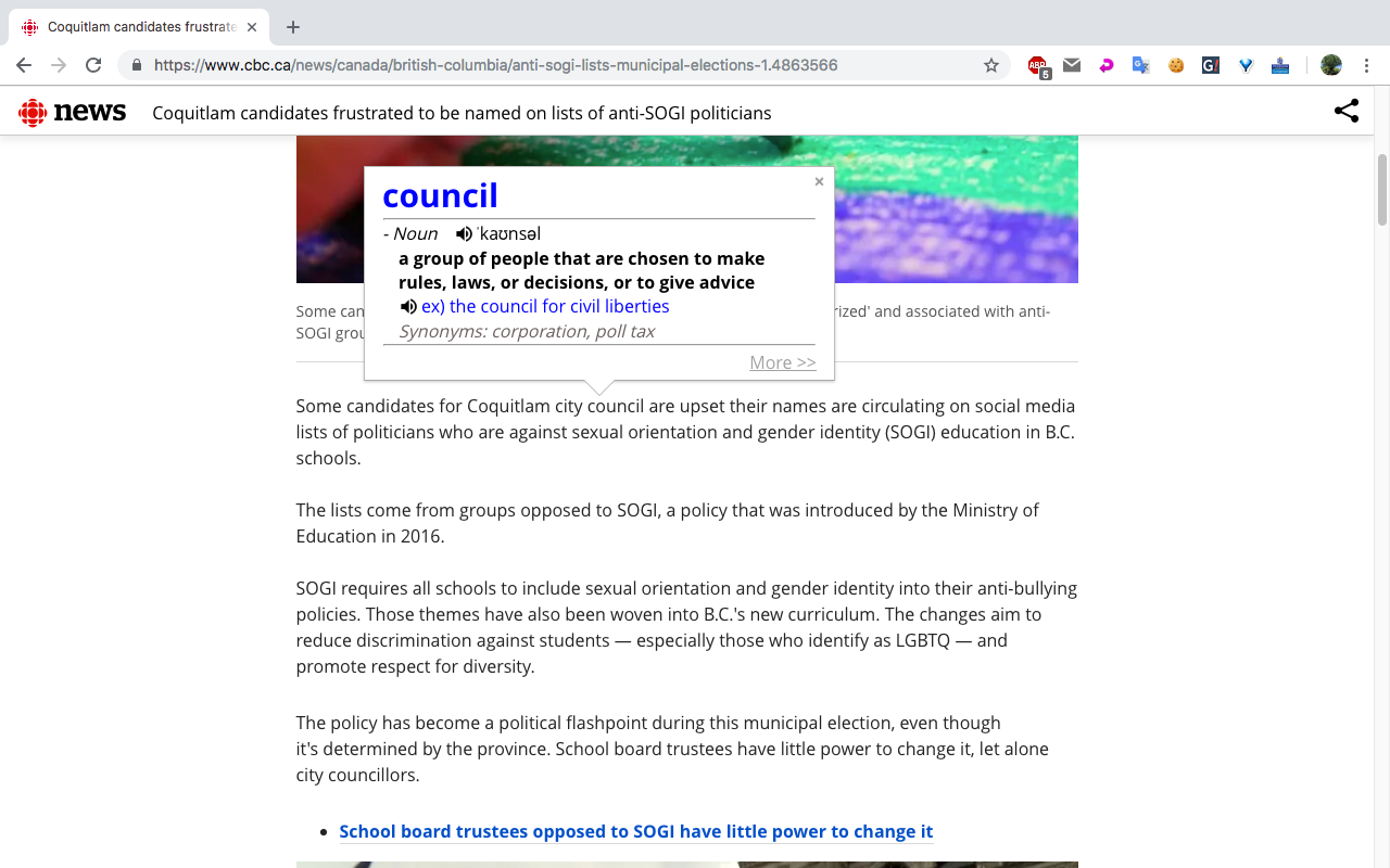 Longman Dictionary Bubble