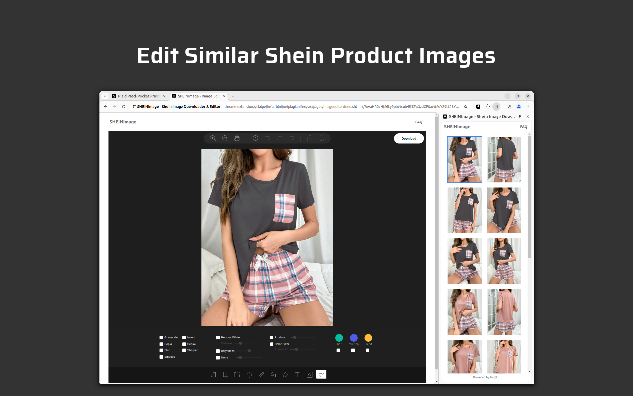 SHEINImage - Shein 图像下载和编辑器