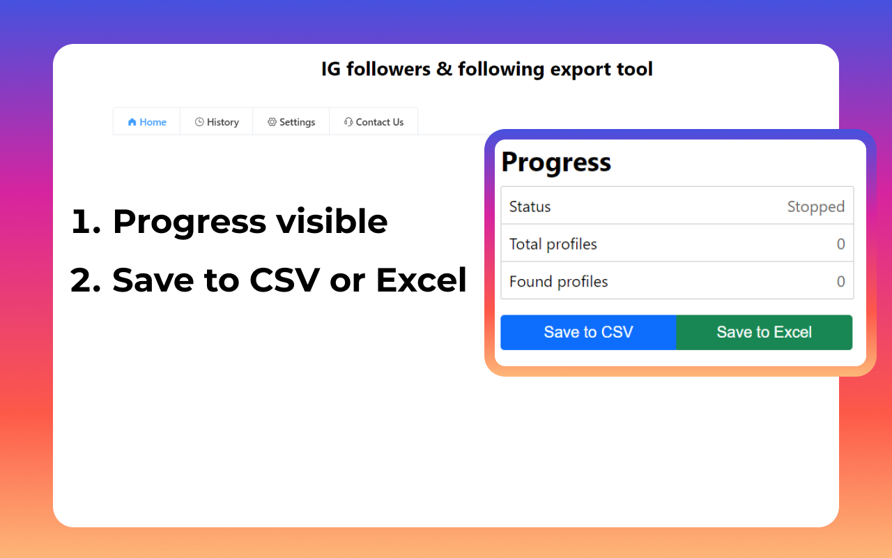 IG Exporter & Scraper: 将Instagram关注者和关注数据导出到列表