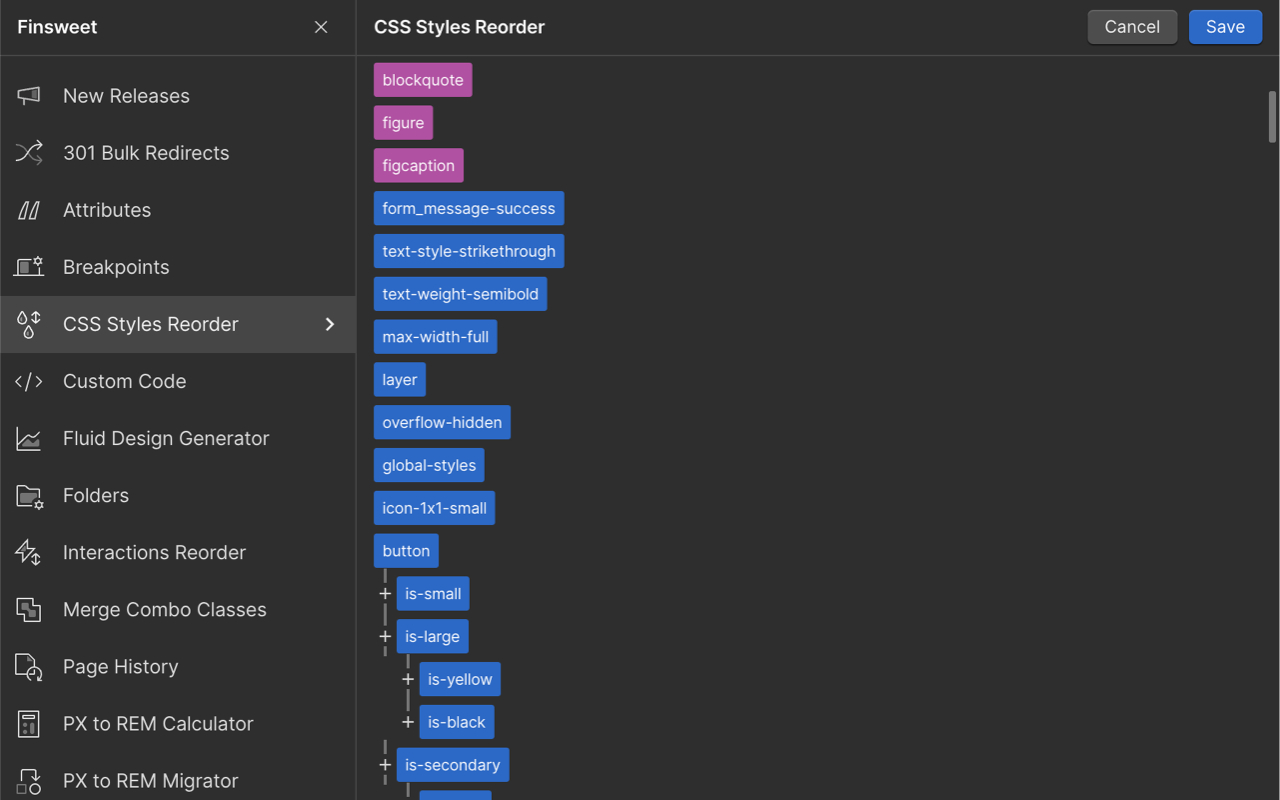 Finsweet Extension for Webflow