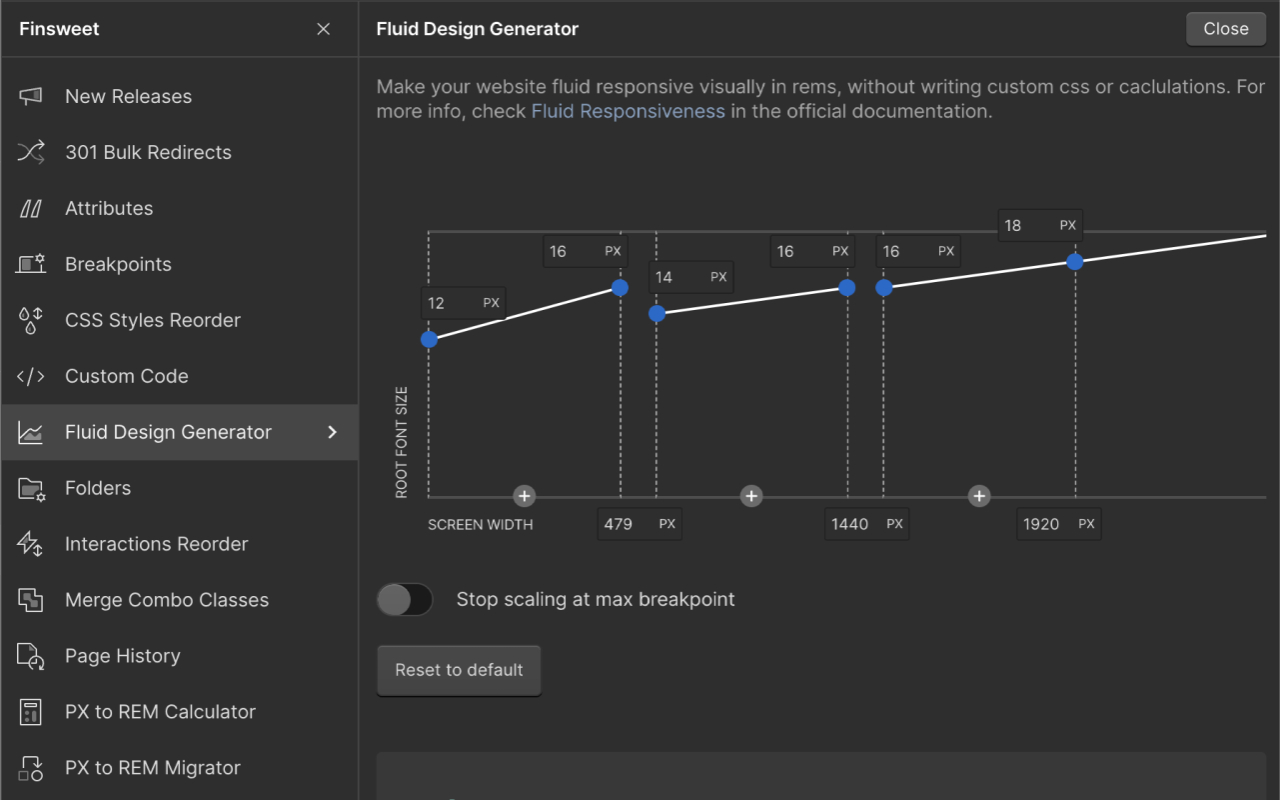 Finsweet Extension for Webflow
