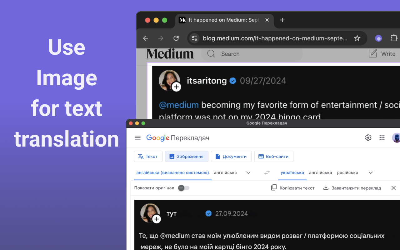 Google Translate & Image Translator by Tranzly – Popup View
