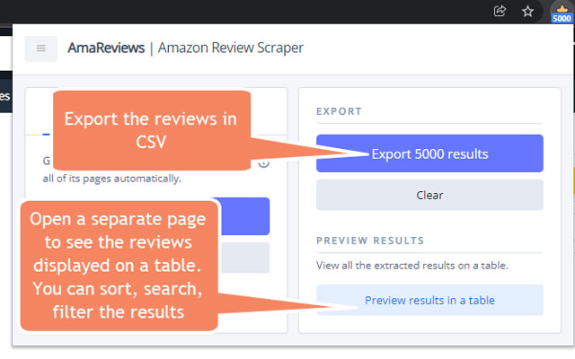 Amazon Review Scraper - Export to CSV