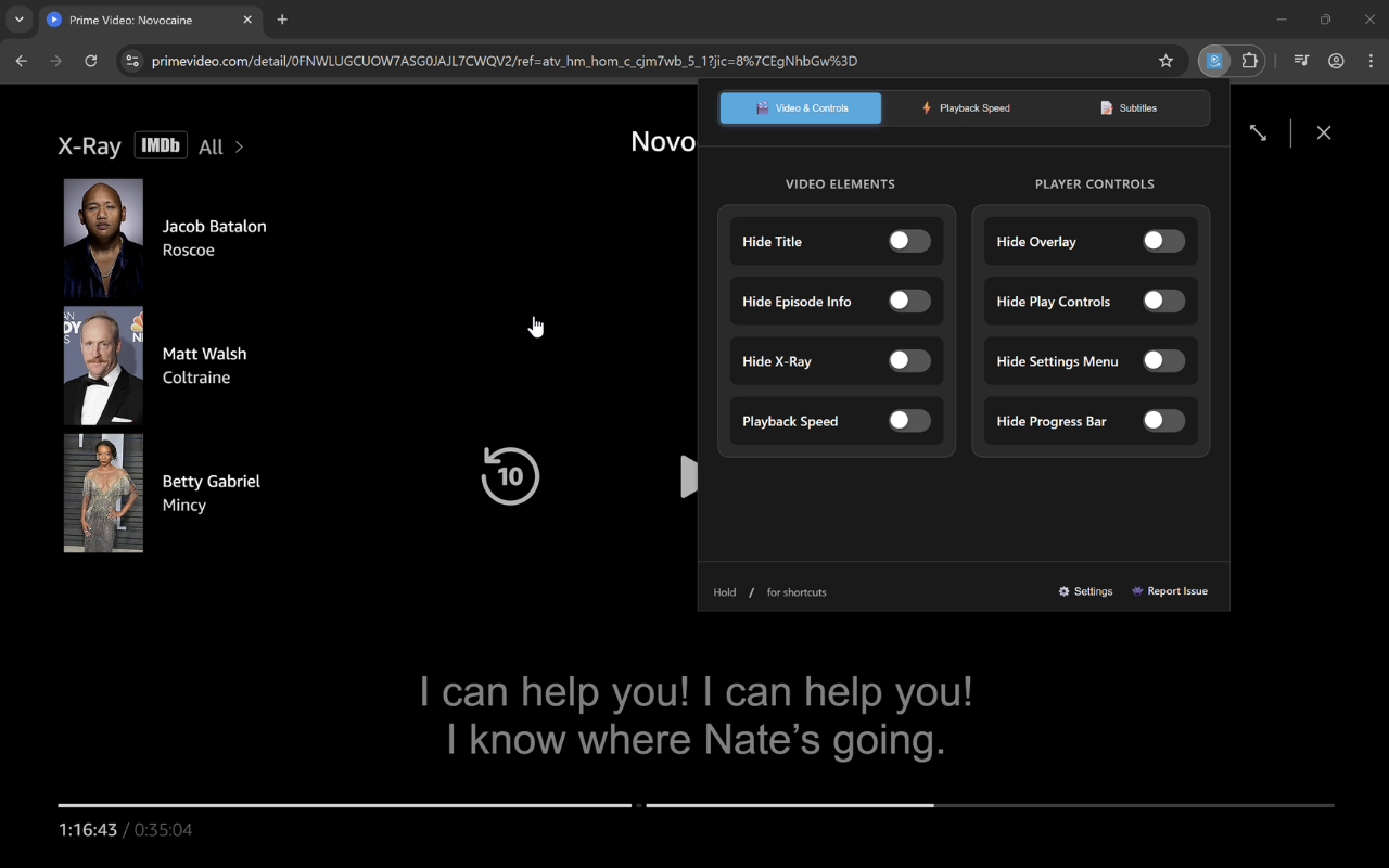 Prime Video Enhancer