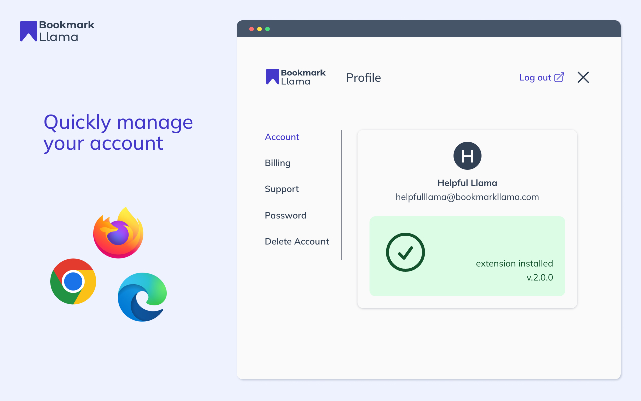 Bookmark Llama - Shared Bookmarks