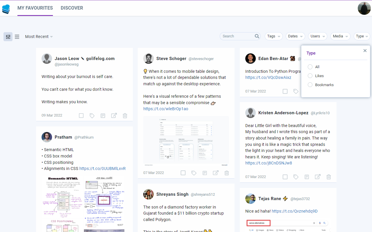 Favourites.io Search X/Twitter Likes and Bookmarks