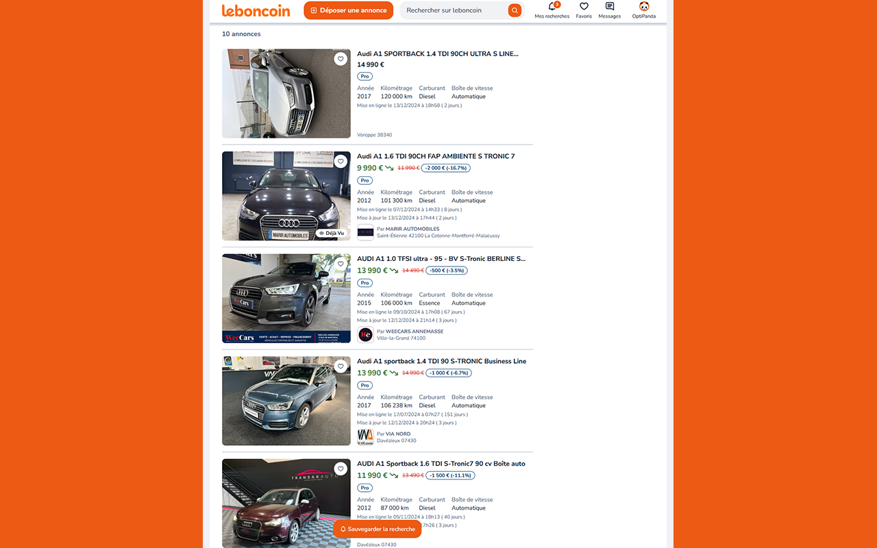 Item Price History - LeBonCoin