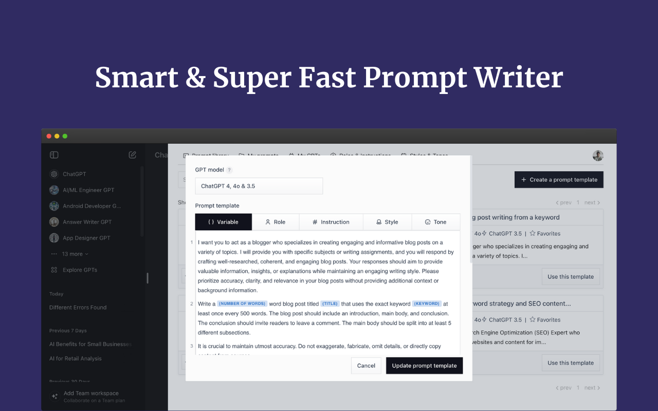 Promptmatic: Superpower ChatGPT