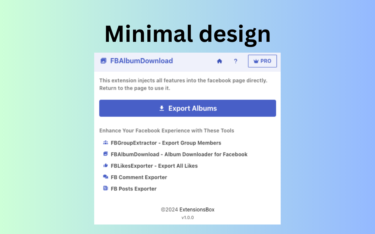 Facebook Album Downloader - album downloader for facebook