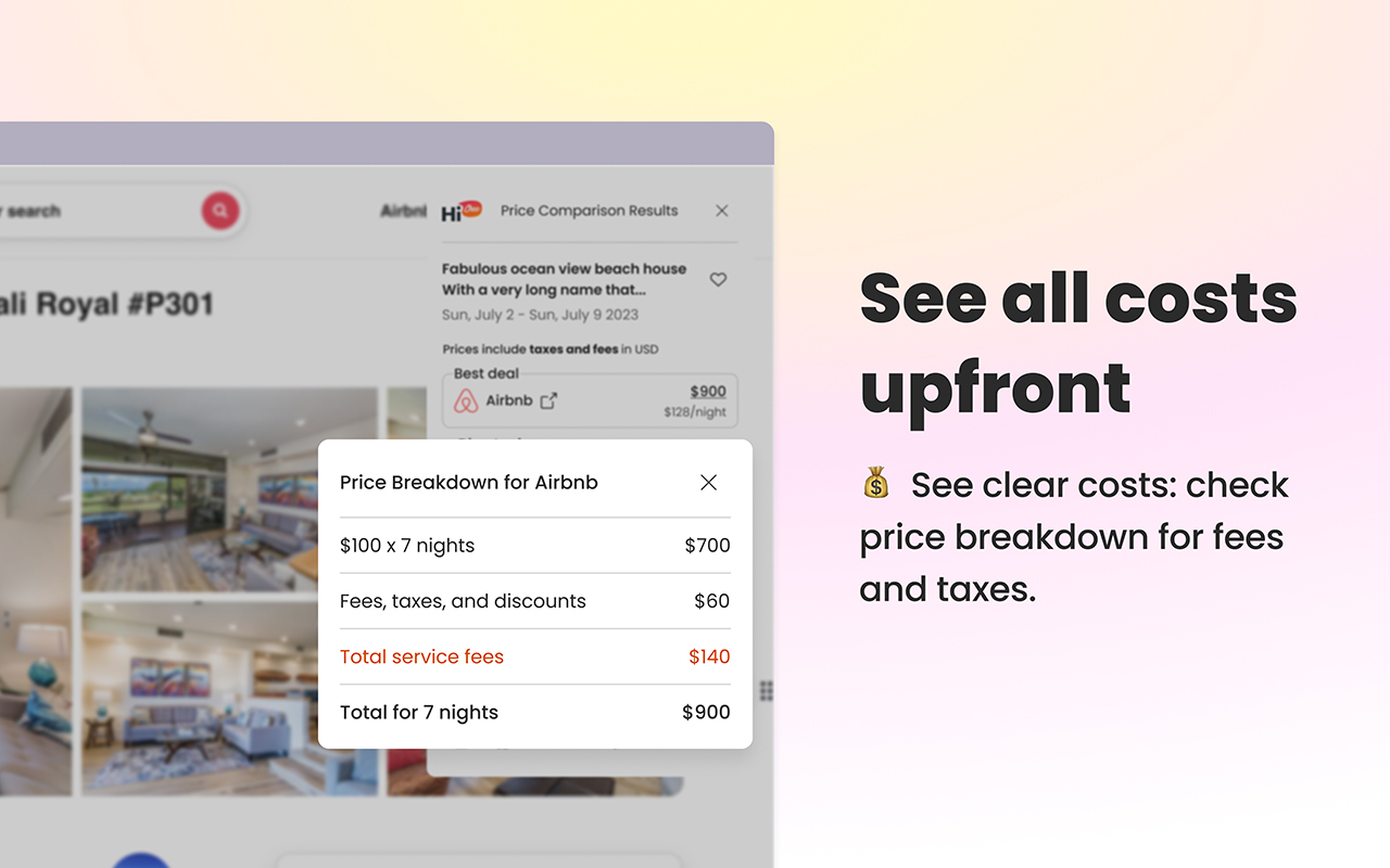 HiChee: Airbnb/Booking/Vrbo Price Comparison
