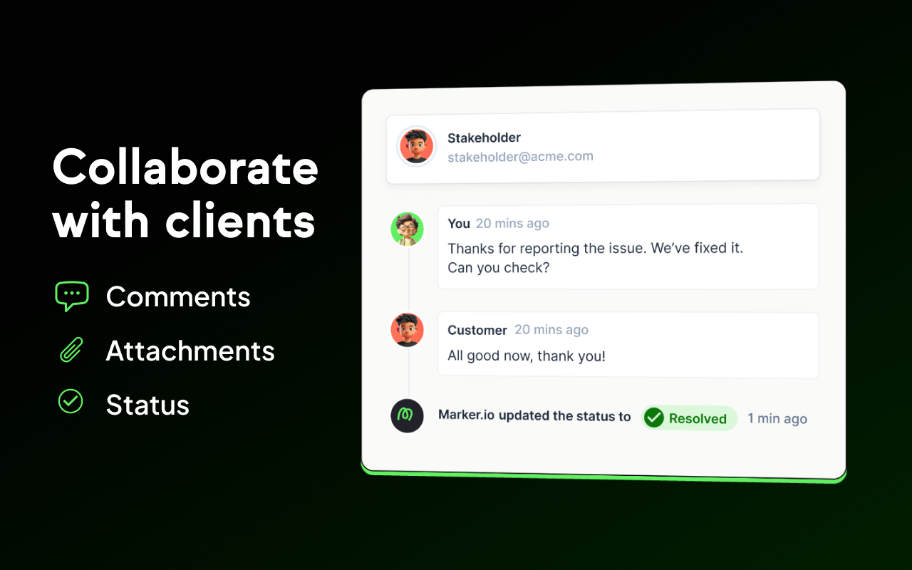 Marker.io: Visual bug reporting for websites
