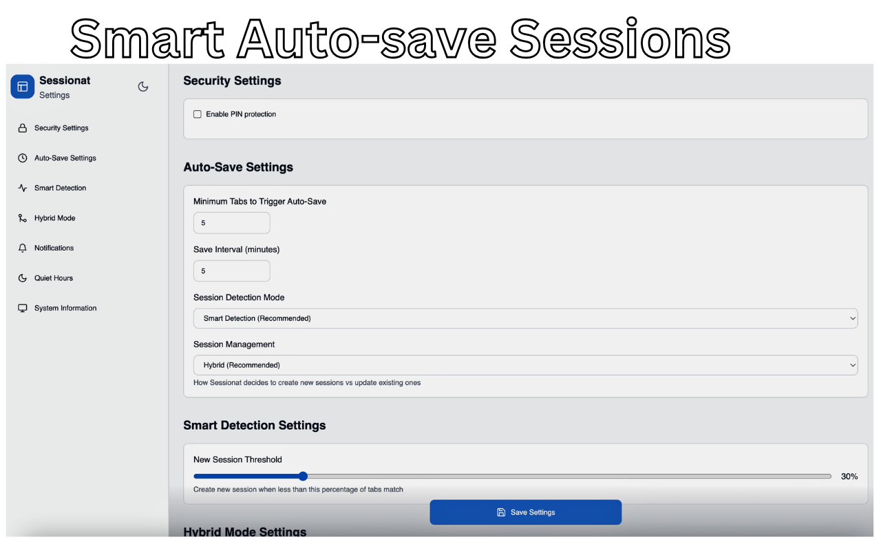 Sessionat - AI-Powered Tab Manager