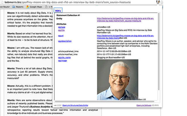 OpenLink Structured Data Sniffer