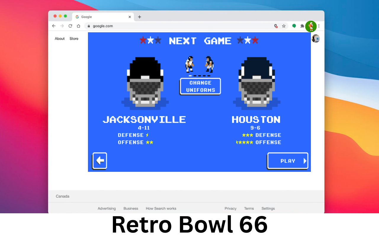 Retro Bowl - Unblocked Games 66