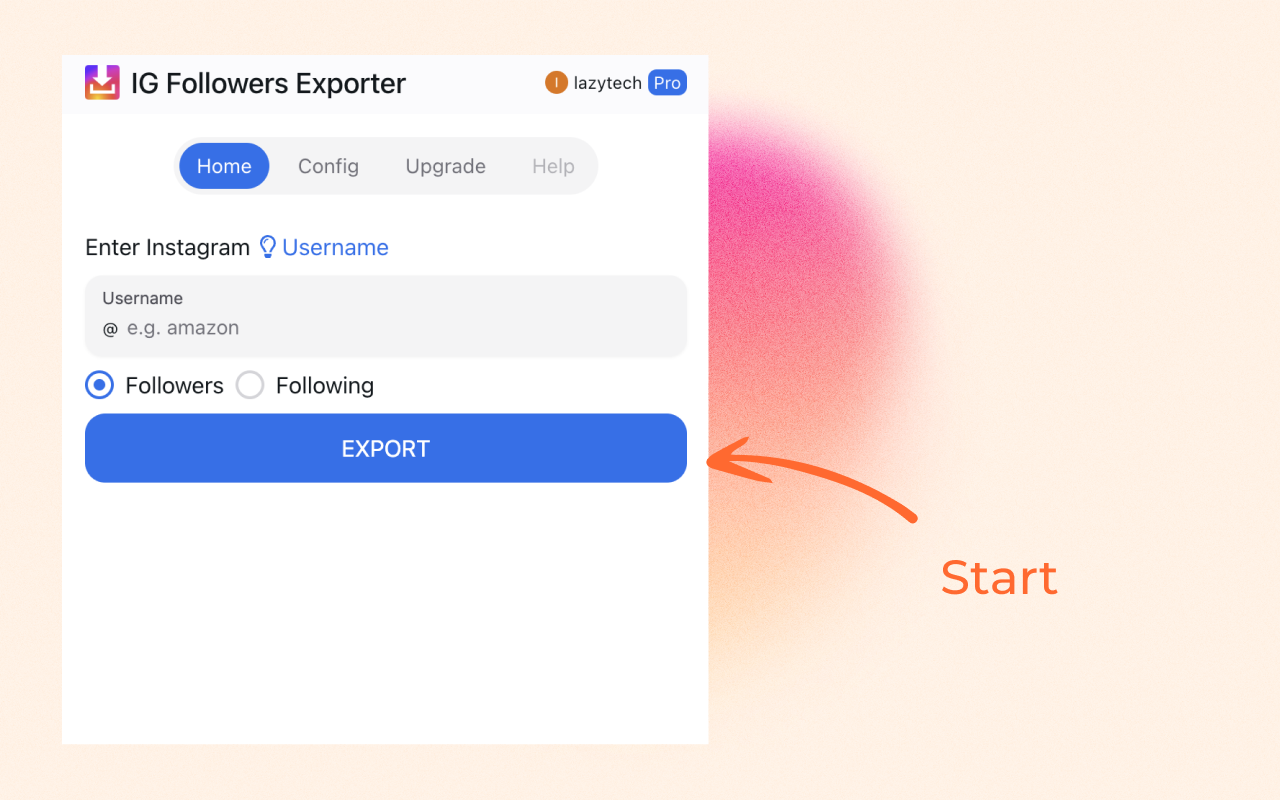 IG 关注者导出工具