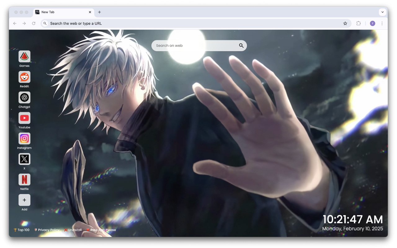 Jujutsu Kaisen Satoru Gojo Live Wallpaper