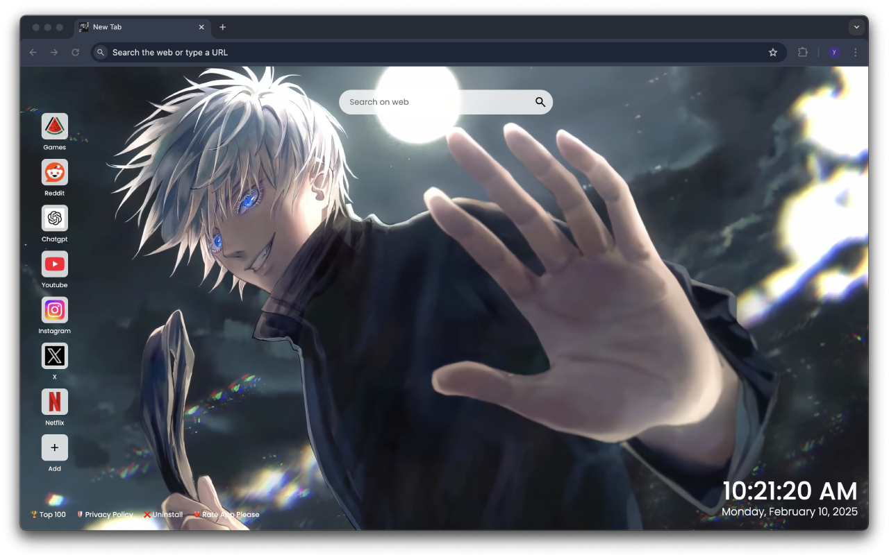 Jujutsu Kaisen Satoru Gojo Live Wallpaper