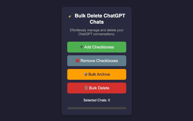 DeclutterGPT - Bulk Delete & Archive Chats