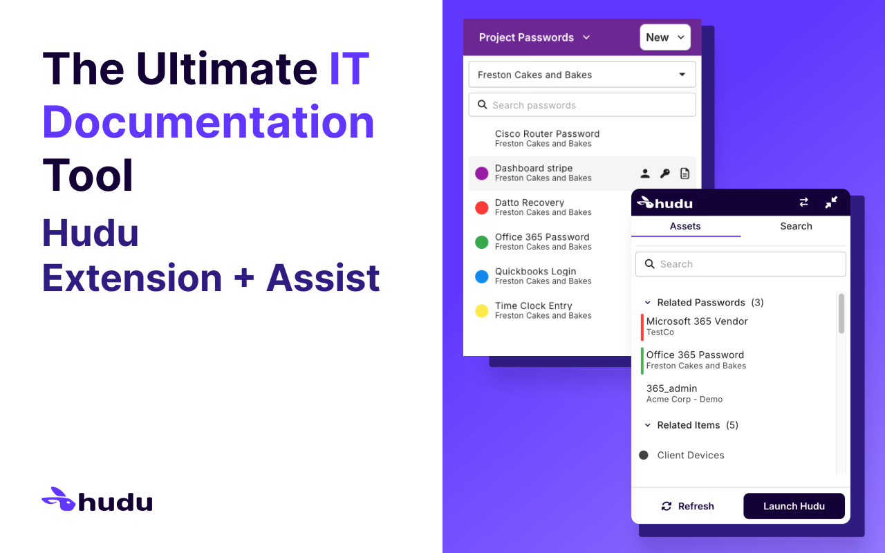 Hudu Chrome Extension
