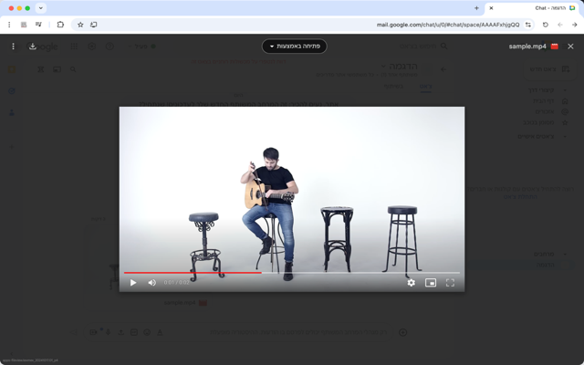 Google Chat Video Fixer for Netfree Users