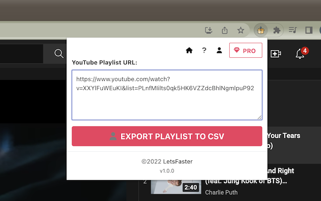 Youtube Playlist Exporter