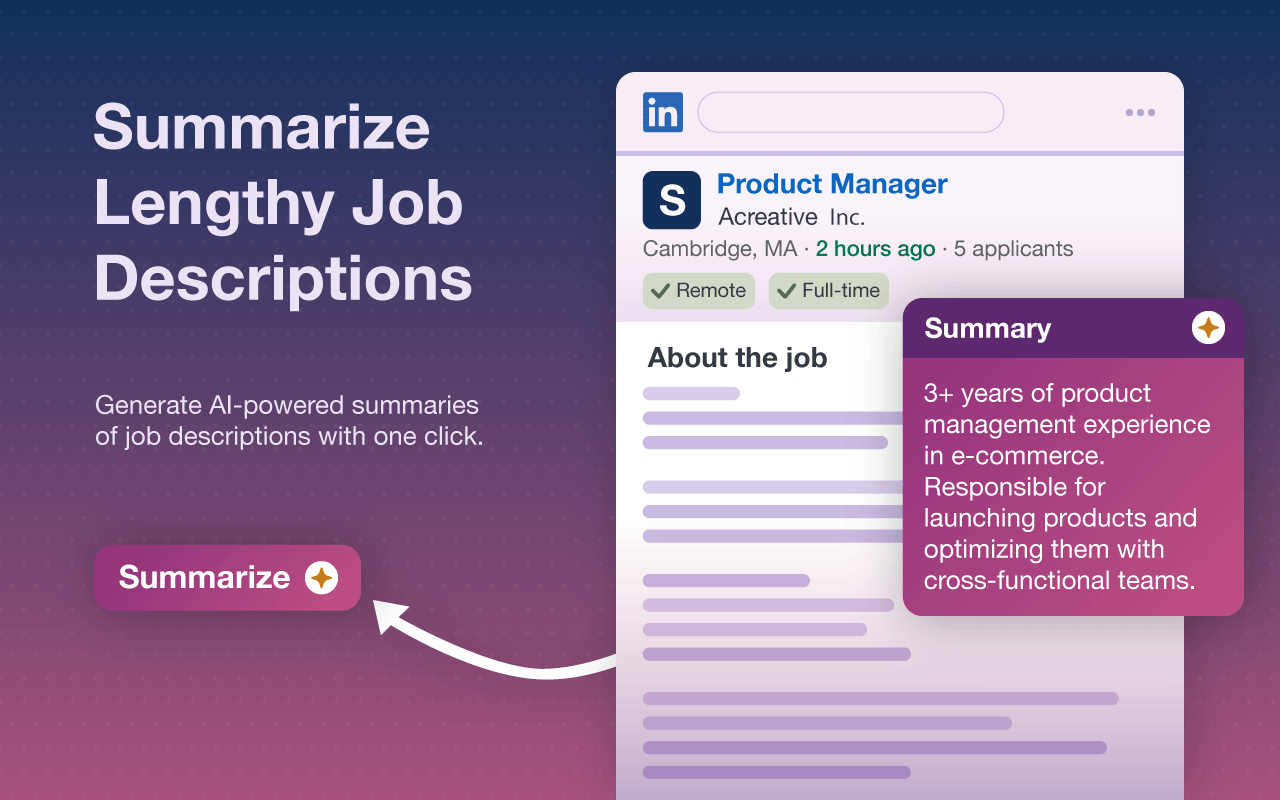 隐藏推广和已申请的工作、公司及LinkedIn上的信息流