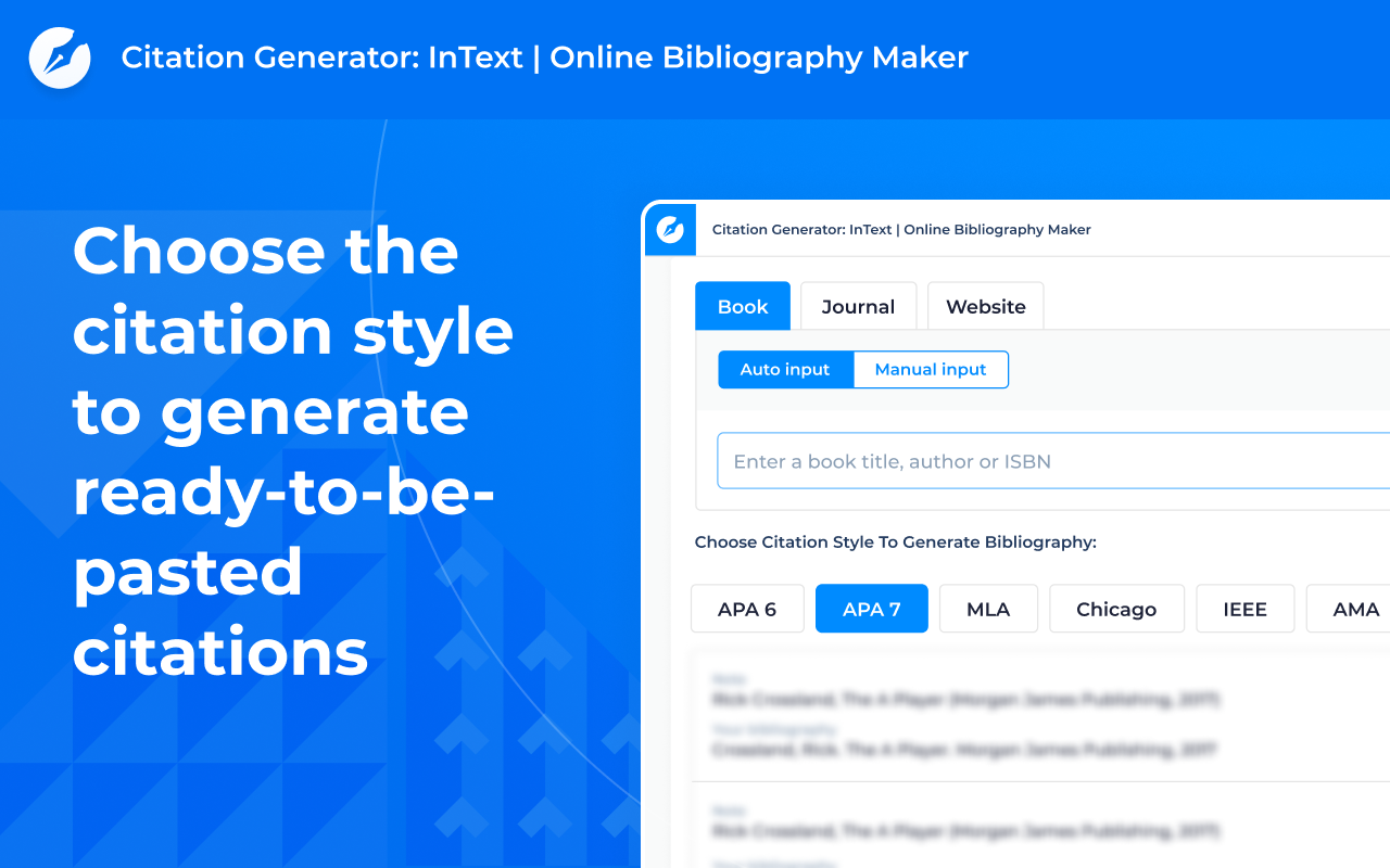 Citation Generator: InText