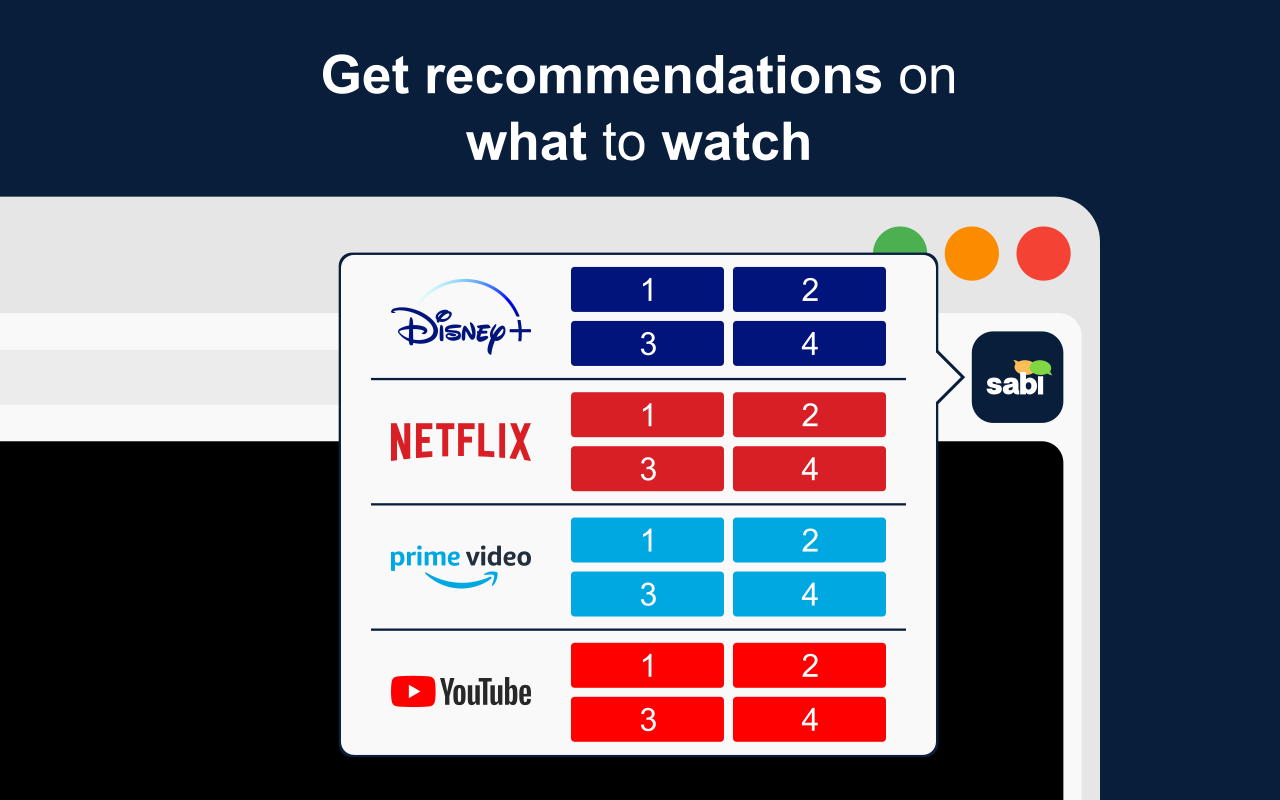 Sabi - Language Learning with Netflix, YouTube, Disney+, Prime Video, Viki