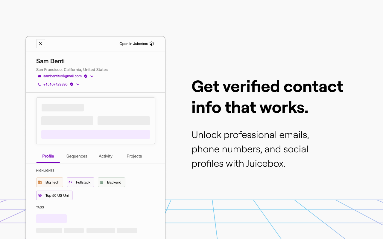 Juicebox: AI-powered sourcing and email outreach for recruiters