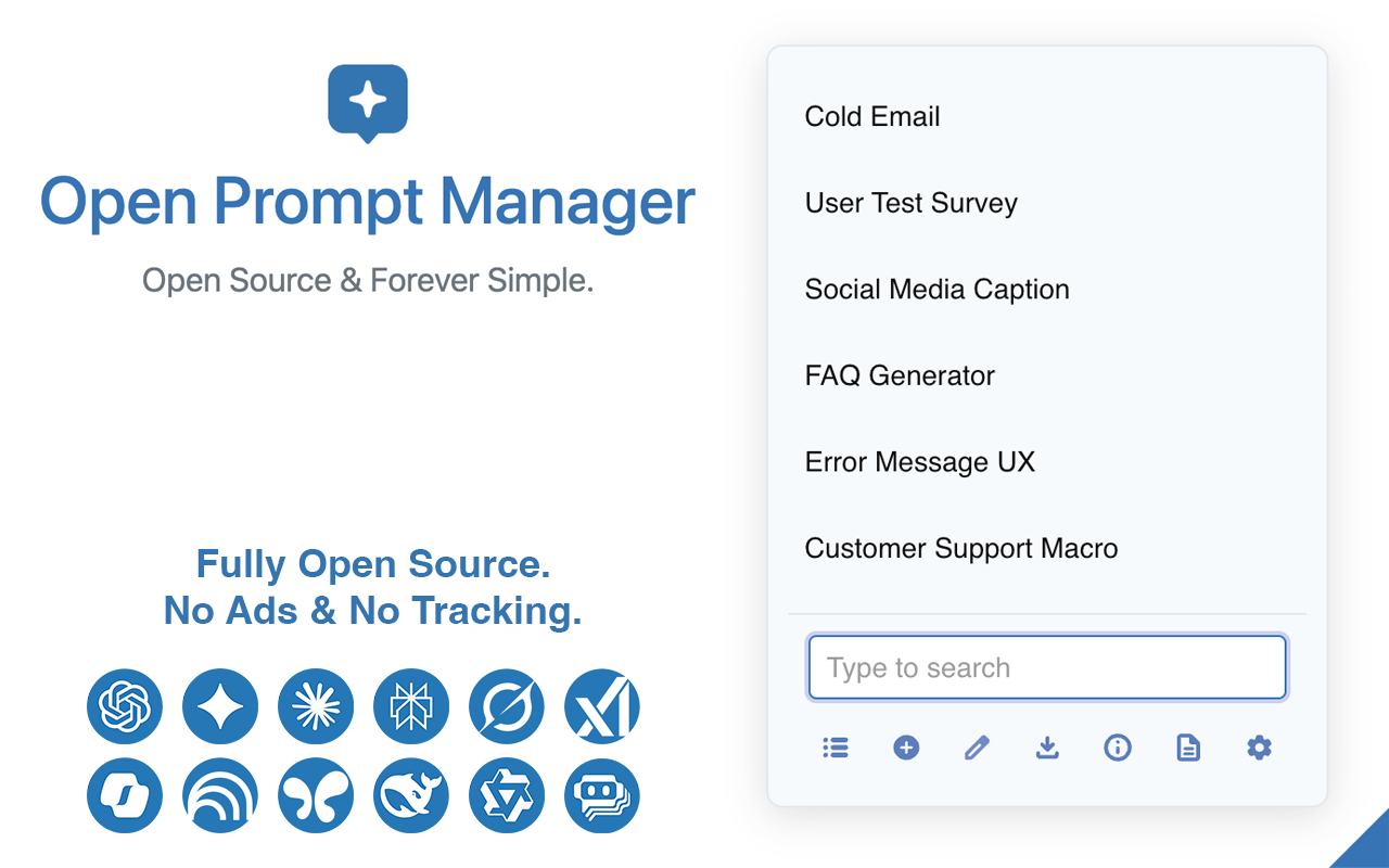 Open Prompt Manager