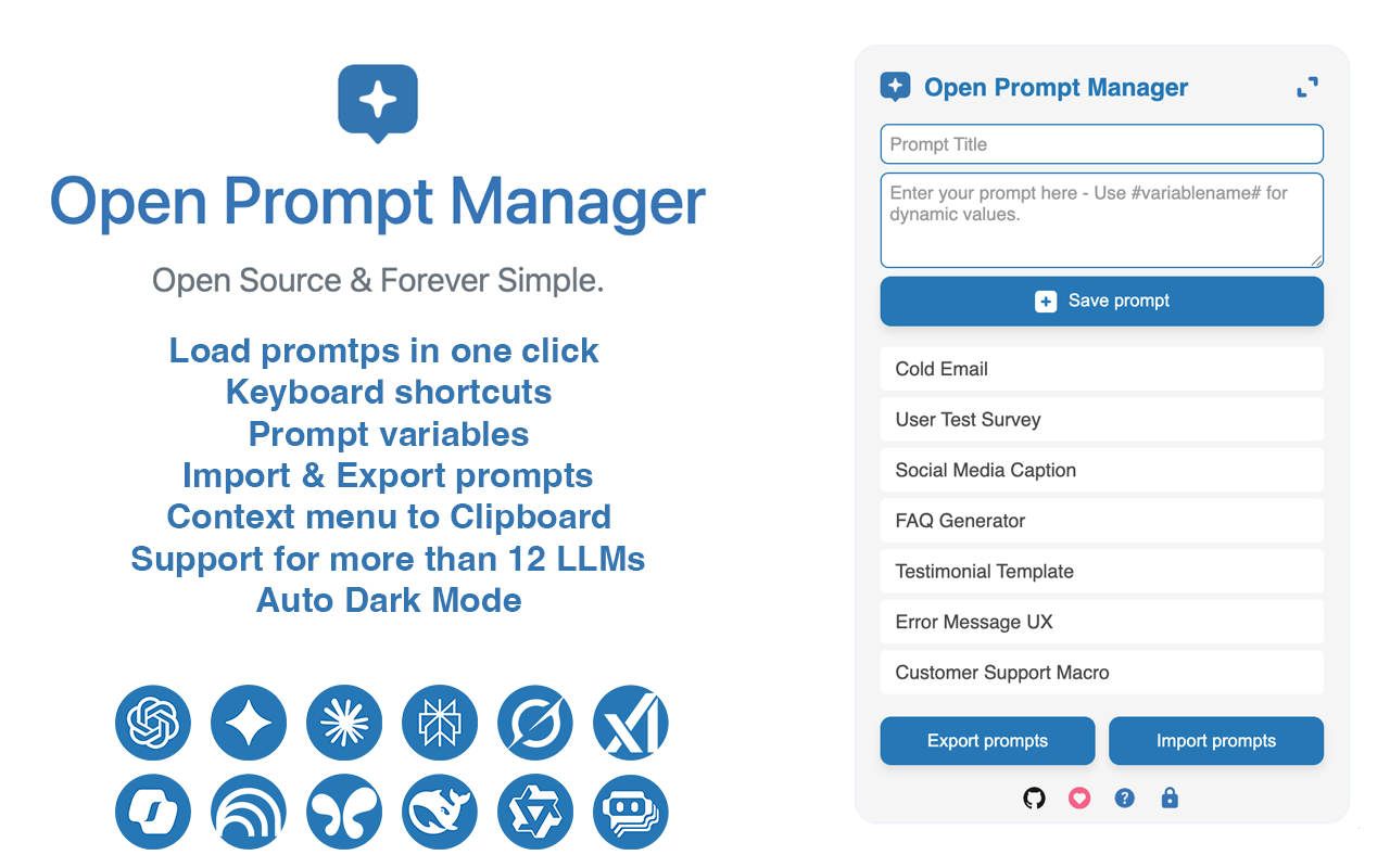 Open Prompt Manager