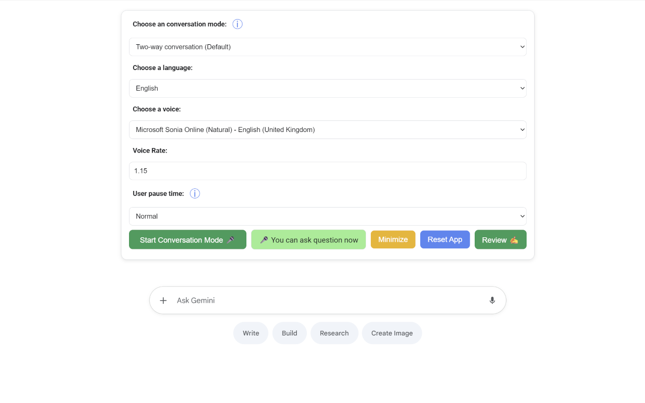 Two Way Voice for Gemini ™
