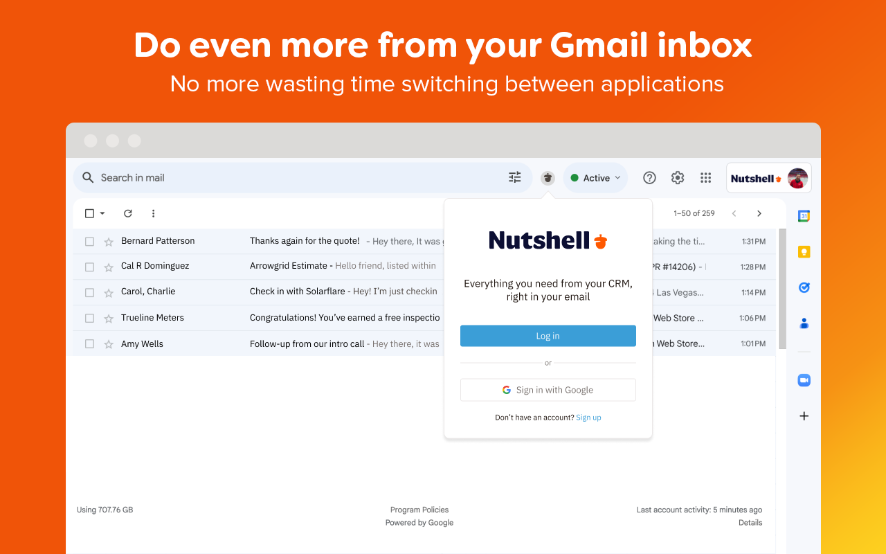 Nutshell CRM for Gmail
