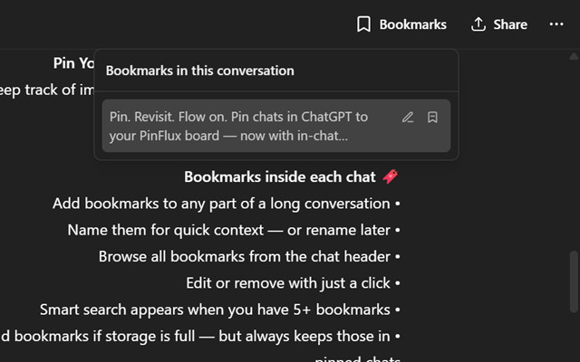 PinFlux - Pin ChatGPT Chats
