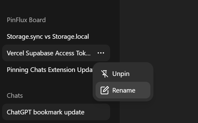 PinFlux - Pin ChatGPT Chats