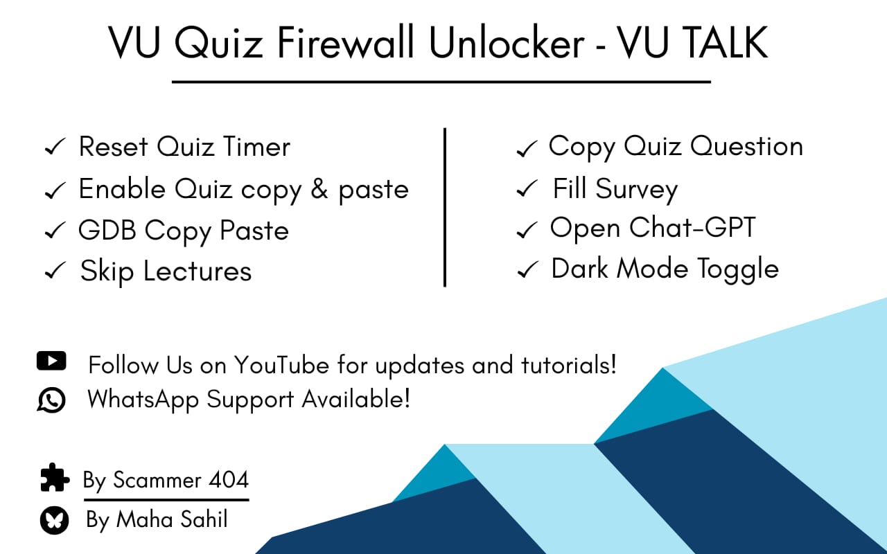 VU Quiz Firewall Unlocker - VU TALK