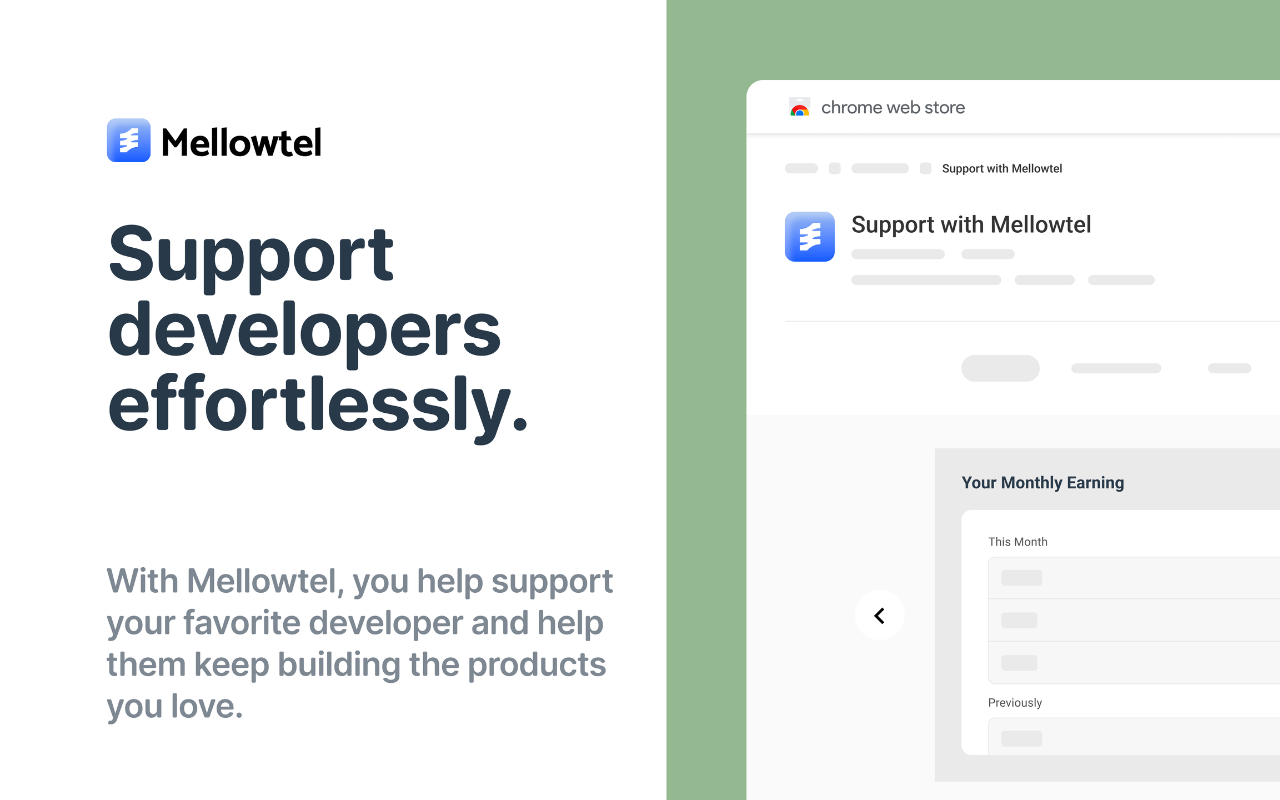 Support with Mellowtel