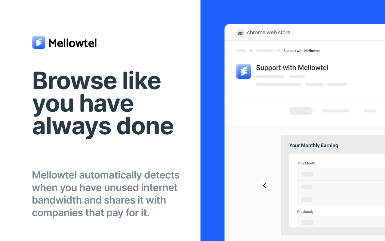 Support with Mellowtel