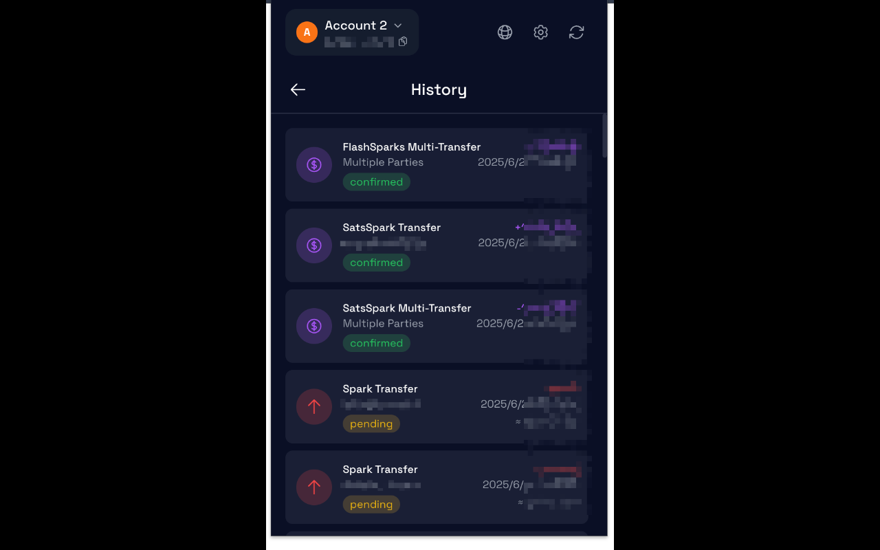SparkSat Wallet