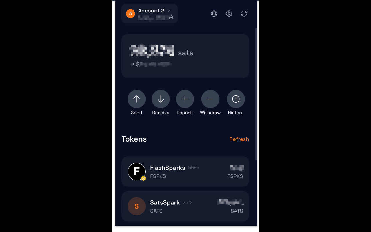 SparkSat Wallet